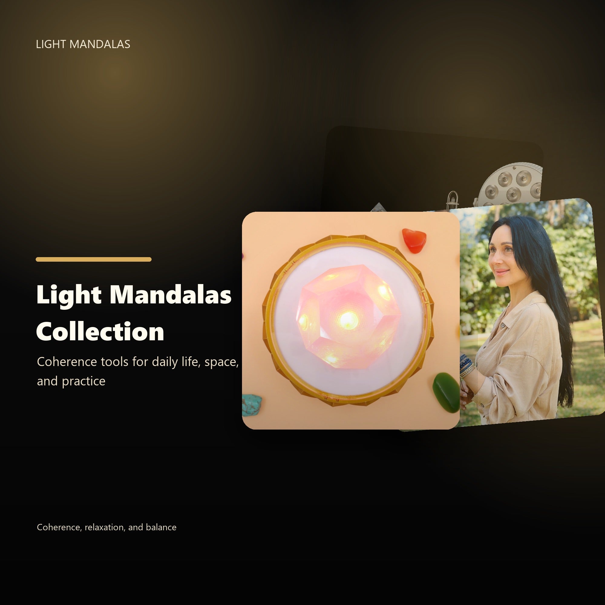 Light Mandalas collection of coherence wellness tools