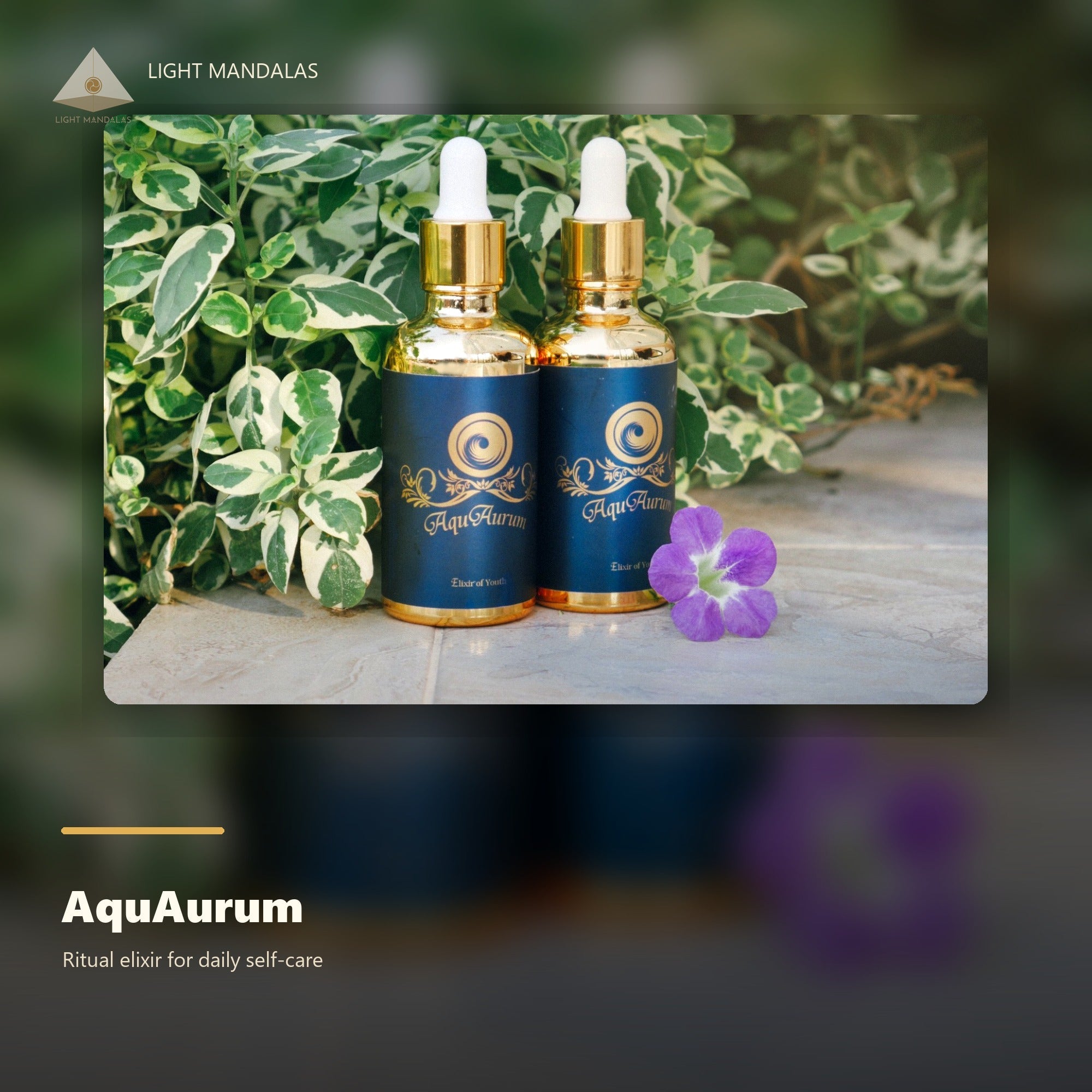AquAurum ritual elixir for daily self-care