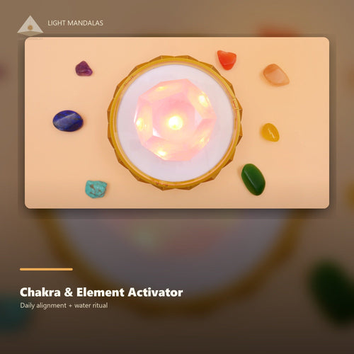 Chakra and Element Activator daily alignment and water ritual