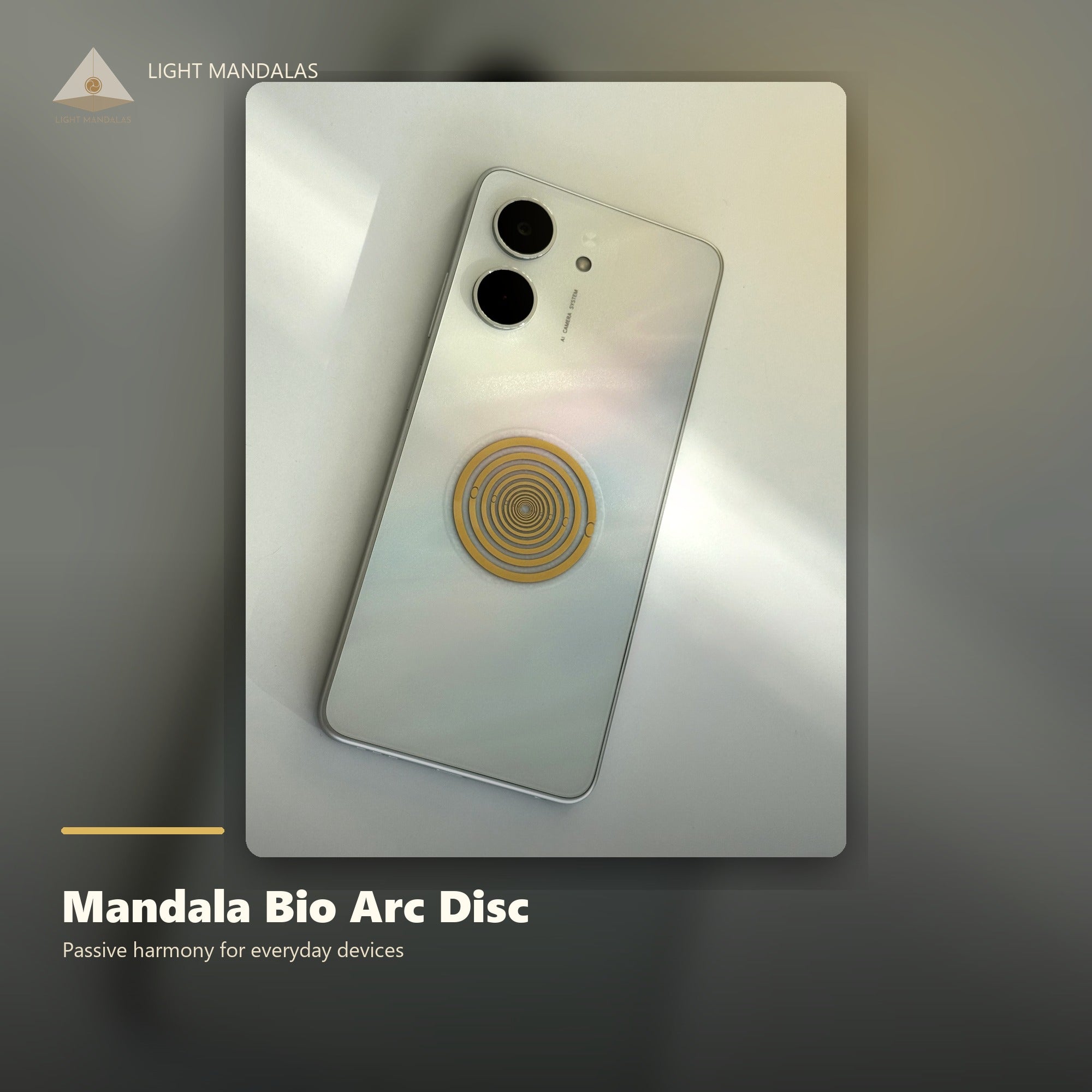 Mandala Bio Arc Disc passive harmony for everyday devices