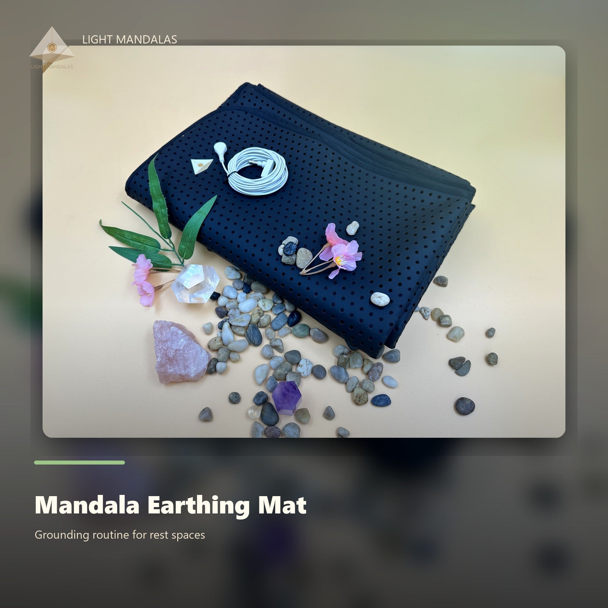 Mandala Earthing Mat grounding routine for rest spaces