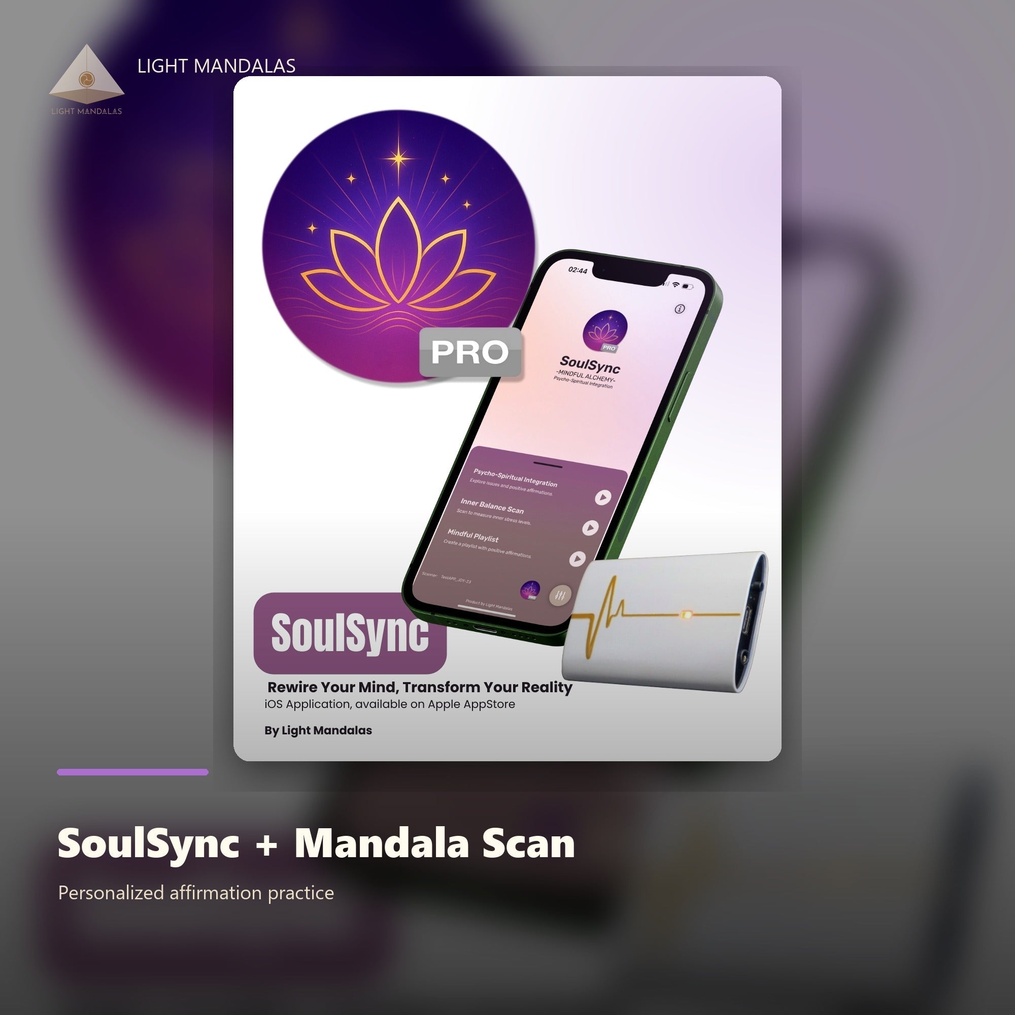SoulSync and Mandala Scan personalized affirmation practice